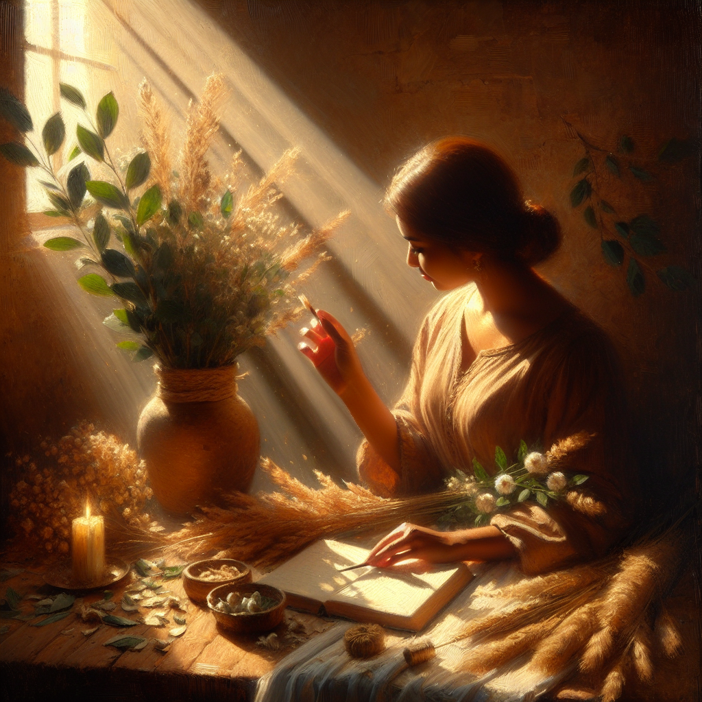 Individual practicing self-care and mindfulness during burnout recovery process