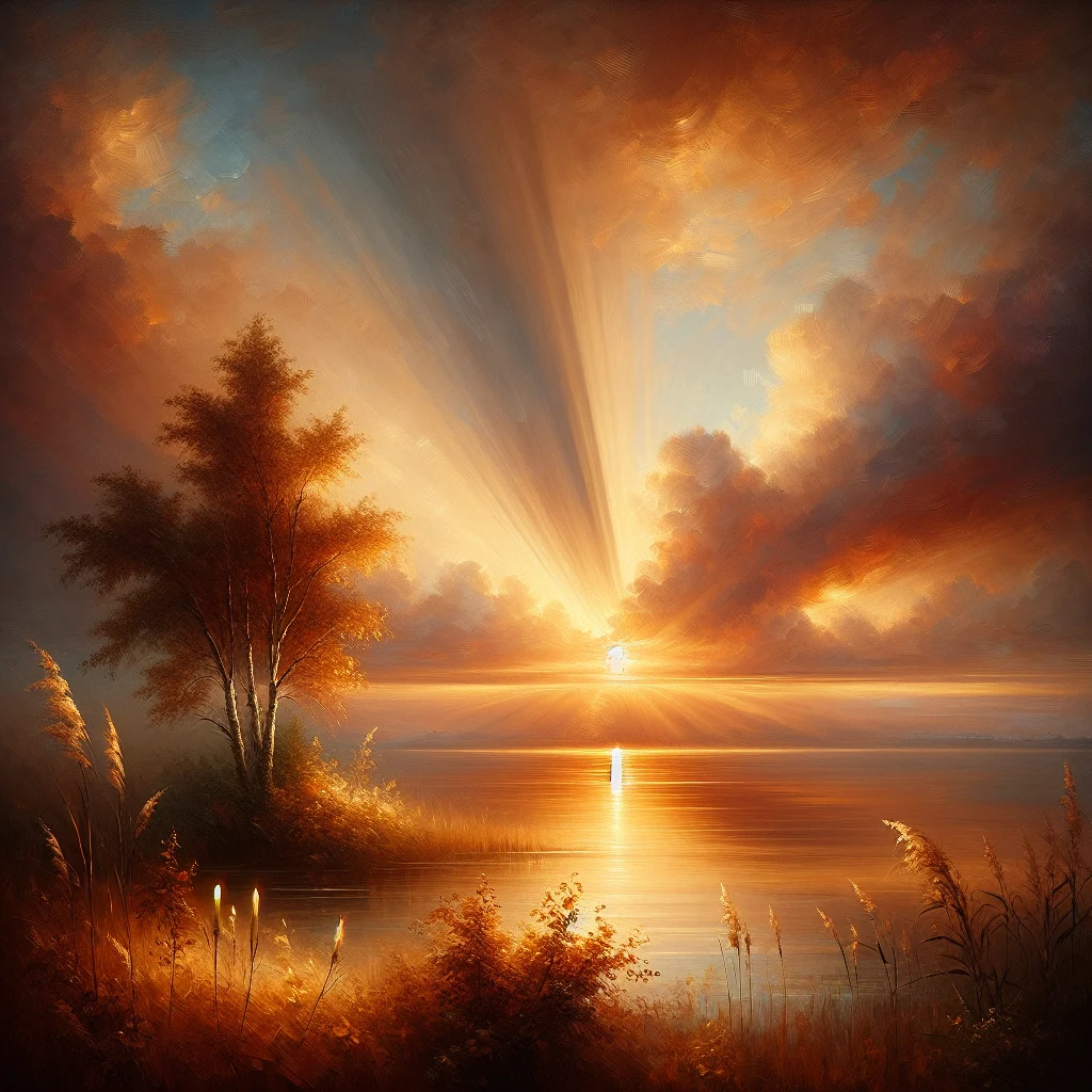 Beautiful sunrise over calm water symbolizing hope and new beginnings in healing from borderline abuse