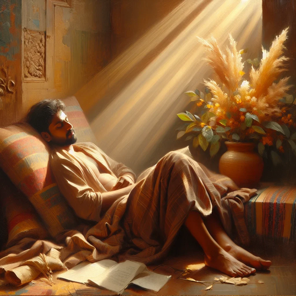 Exhausted person lying on couch showing signs of burnout and fatigue