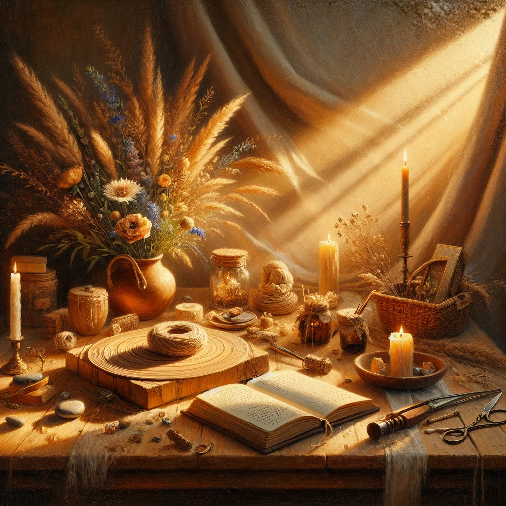 meditation-journal-and-healing-tools-arranged-peacefully Meditation cushion, journal, and other emotional healing tools arranged in a peaceful setting representing the journey emotional healing