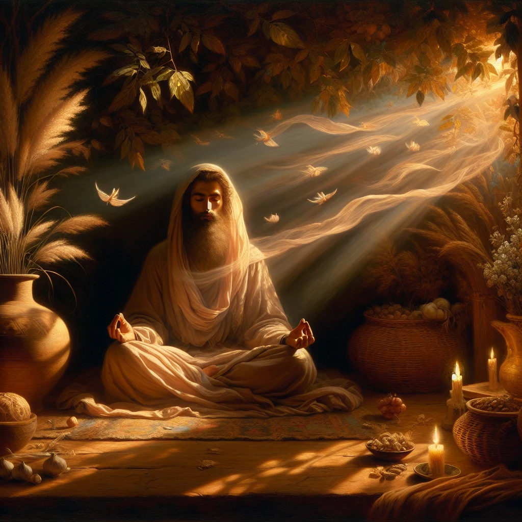 Peaceful meditation session focused on emotional healing and inner wellness in serene environment