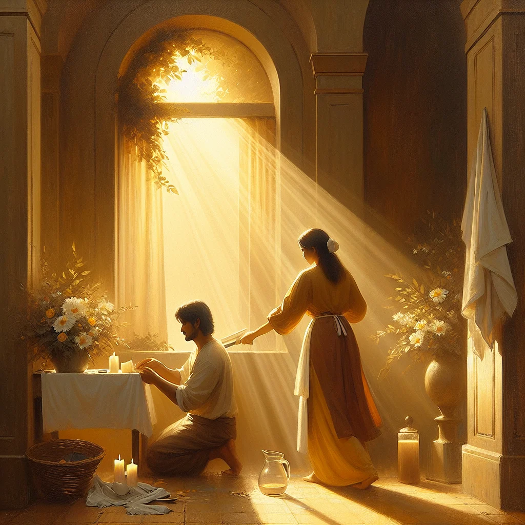 Person engaged in mindful daily activities demonstrating present moment awareness