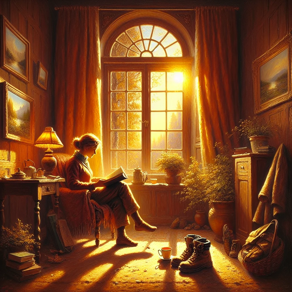 peaceful-offline-activities-during-recovery Person enjoying offline activities like reading and nature walks as part of digital burnout recovery process