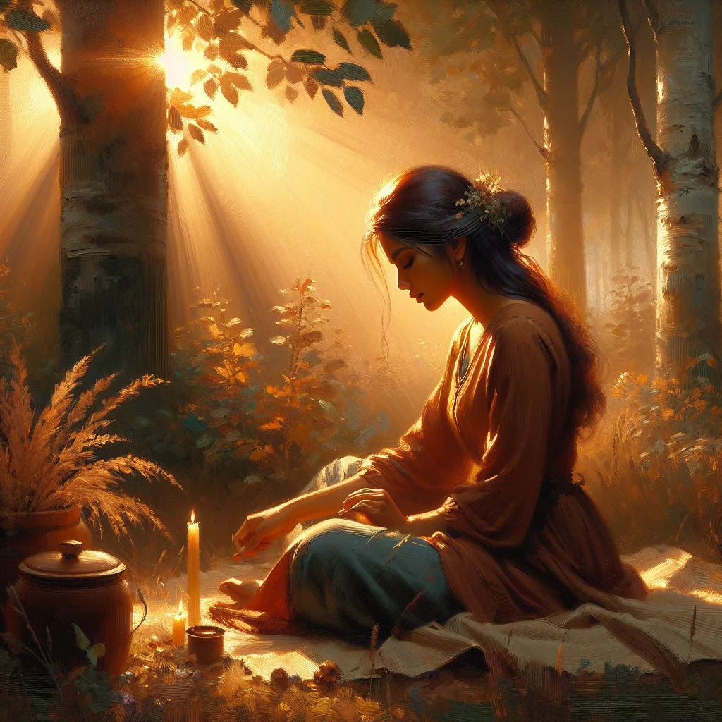 person-practicing-mindful-breathing-outdoors Person practicing mindful breathing exercises in a peaceful natural setting