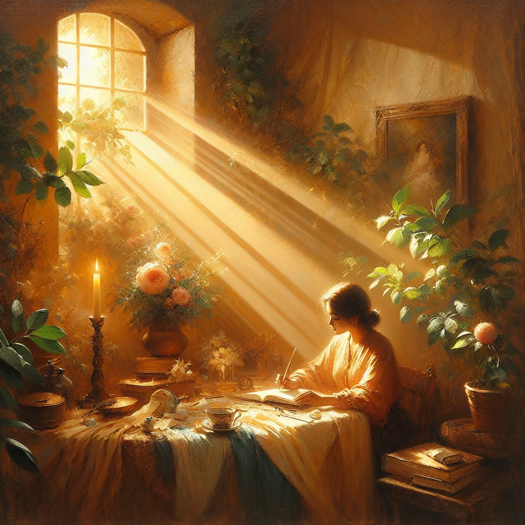 Person practicing positive psychology stress management techniques including journaling and mindfulness exercises