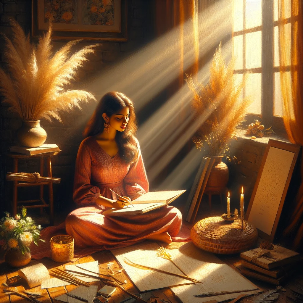 personal-meditation-retreat-planning person planning their personal meditation retreat schedule with journal and meditation cushion