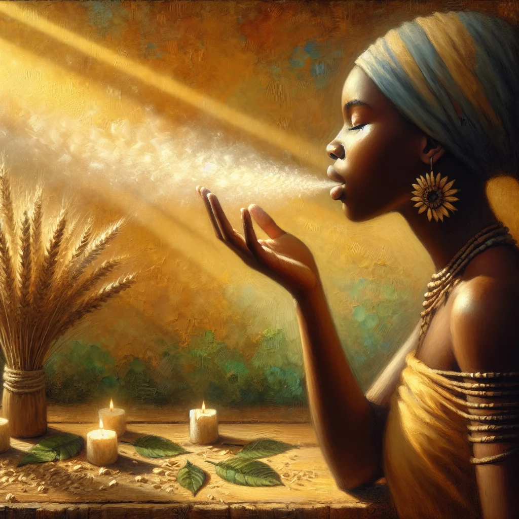 Close-up demonstration of cooling breath meditation technique showing proper tongue position for menopause relief