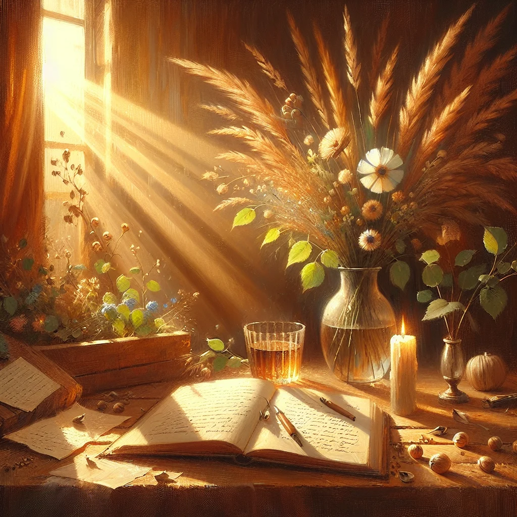 Journal open with pen beside glass of water during fasting for emotional healing journey