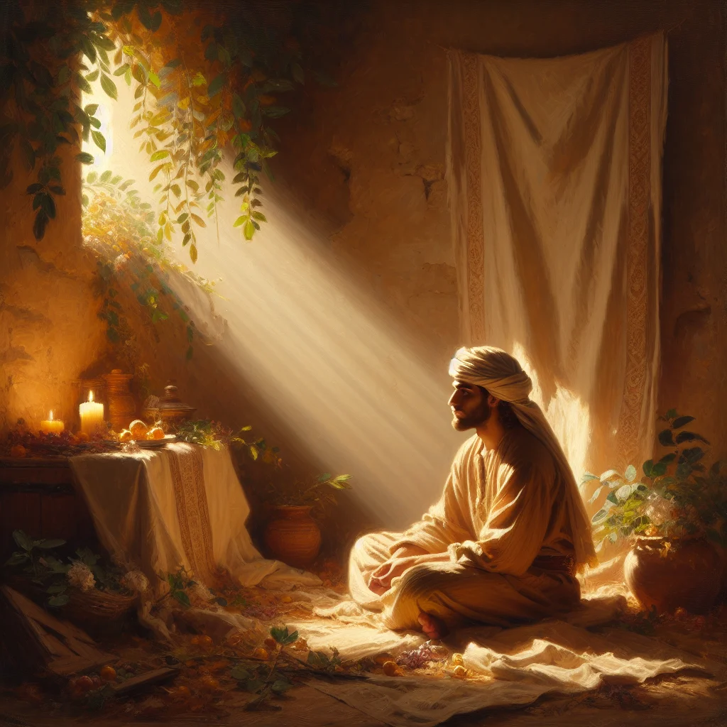 Man sitting peacefully in nature, reflecting on emotional healing journey and personal growth