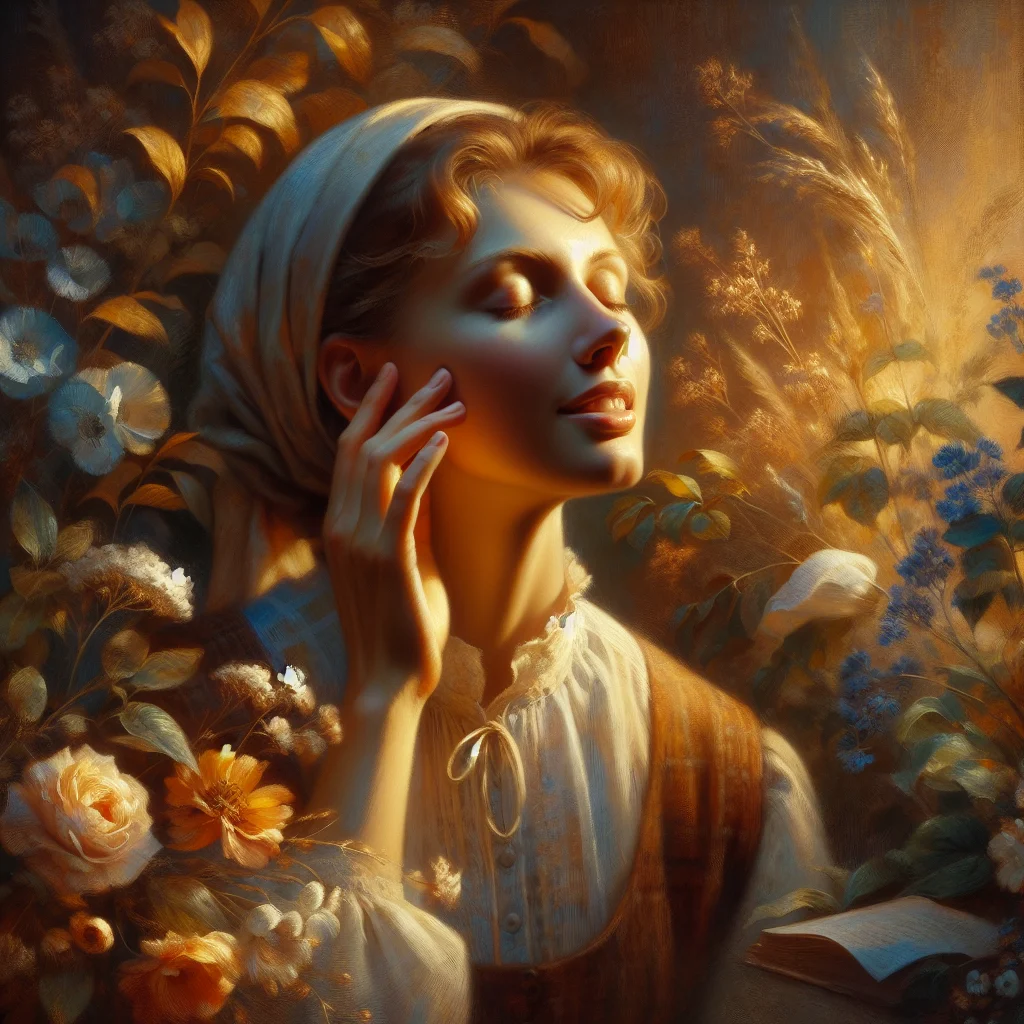 meditation-cooling-breath-practice Close-up of woman practicing cooling breath meditation technique for hot flash relief