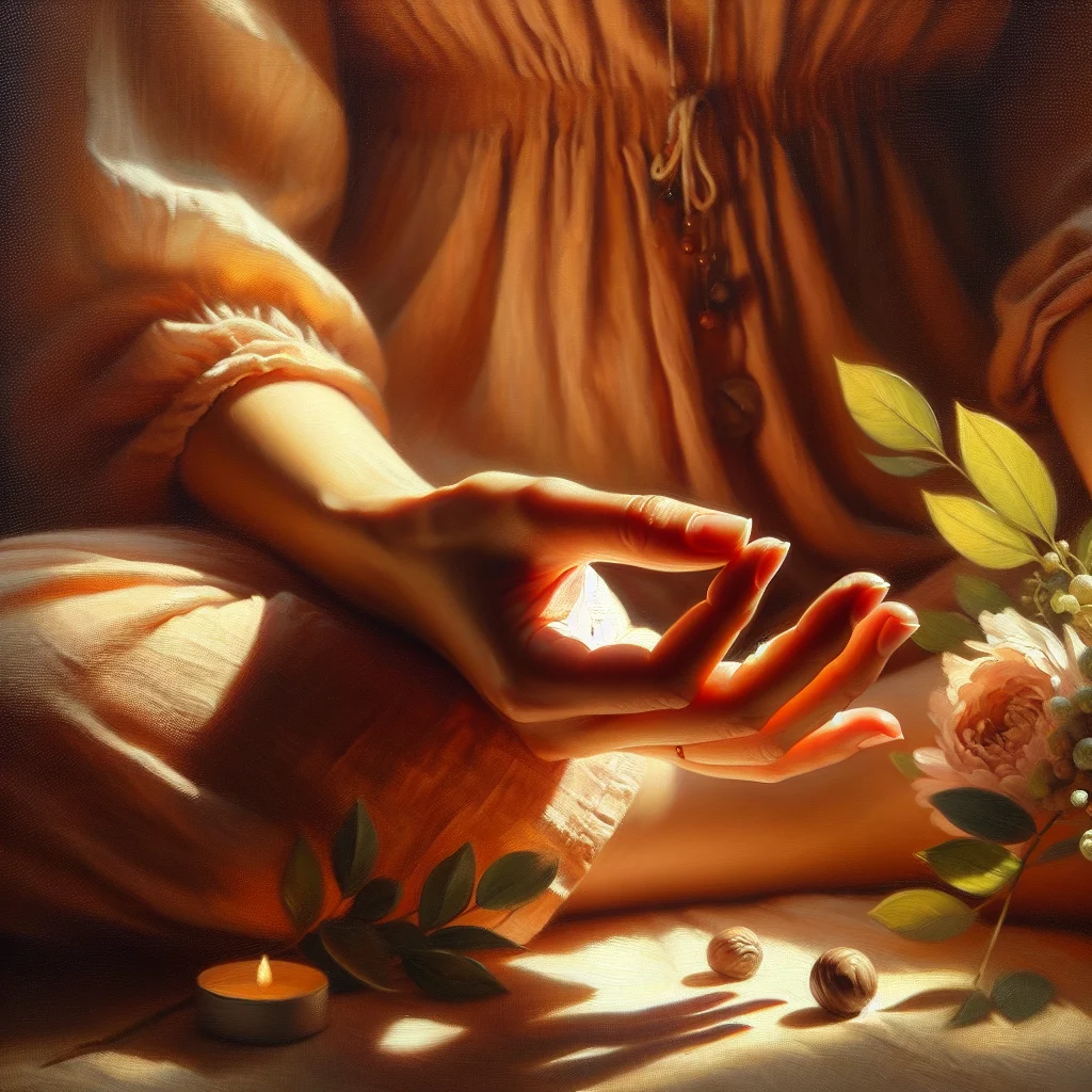 mindfulness-stress-reduction-menopause-relief-techniques Peaceful scene showing mindfulness based stress reduction techniques specifically designed for menopause relief and hormonal balance