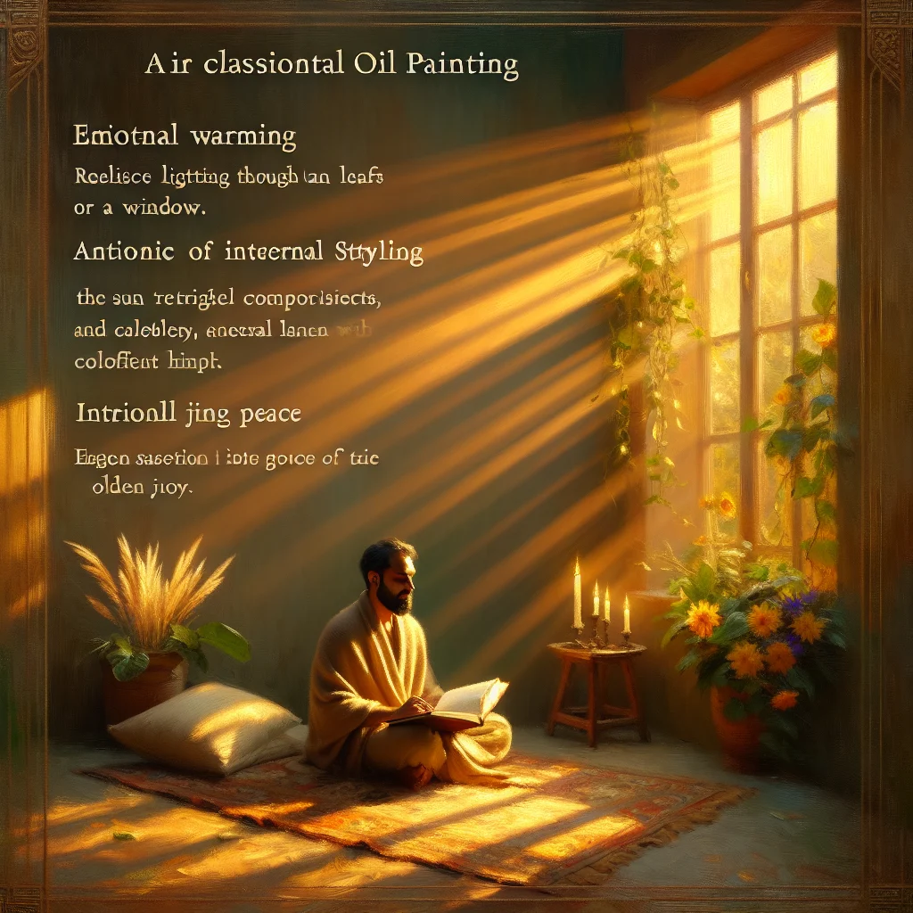 Person reading a meditation handbook in a peaceful, quiet environment with natural lighting