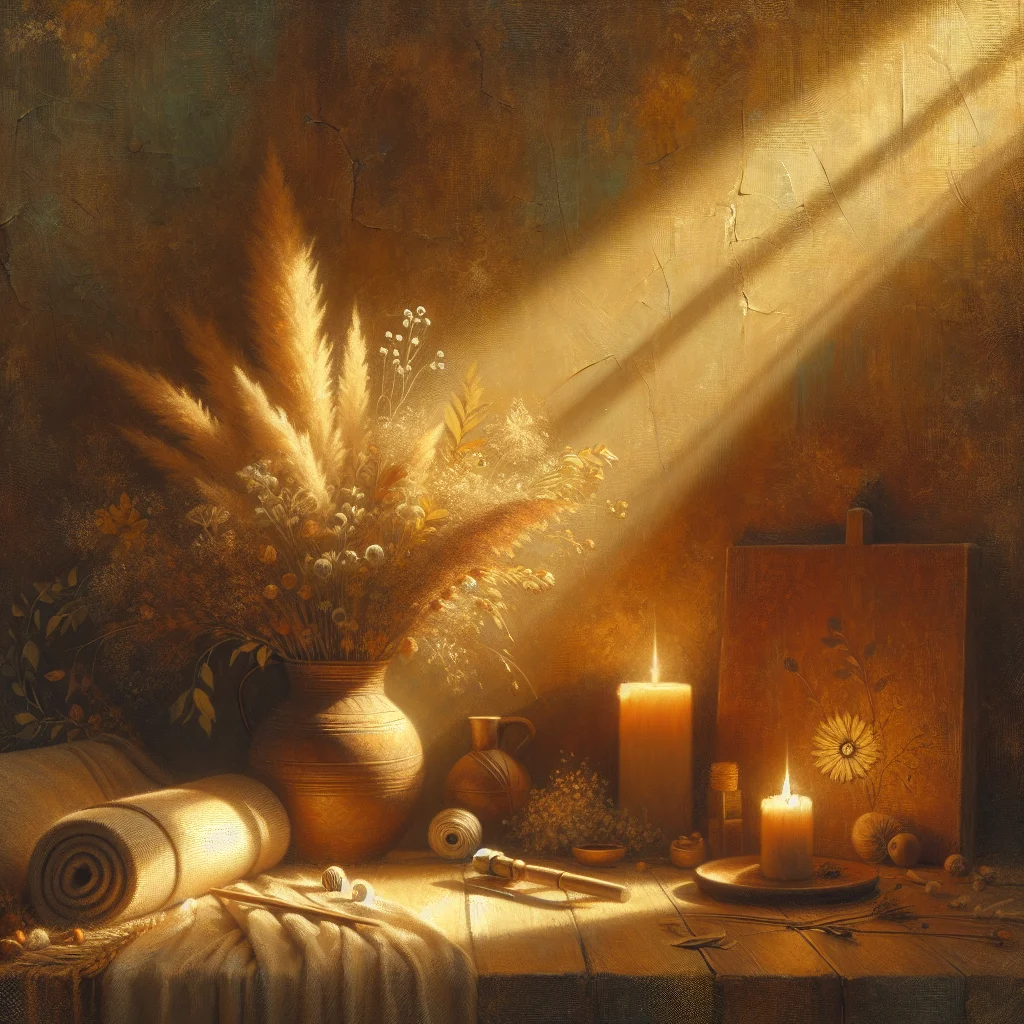 Peaceful meditation space with comfortable cushions and soft lighting ideal for body scan meditation during perimenopause