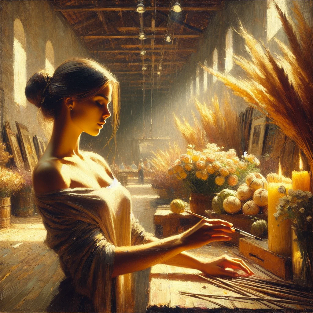 calm-woman-waiting-peacefully-in-line Relaxed woman using quick calm methods and grounding techniques while standing in a checkout line