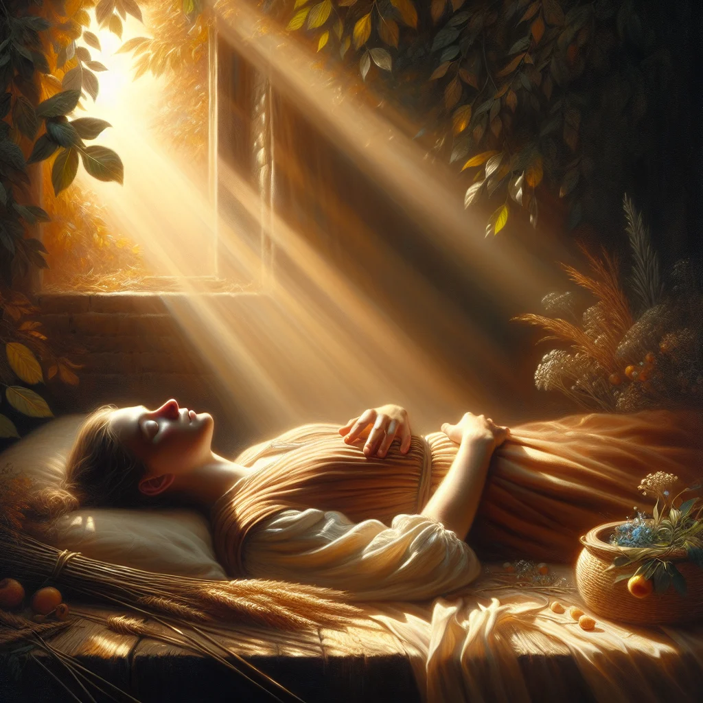 Person lying down in comfortable position practicing body scan meditation for chronic pain relief