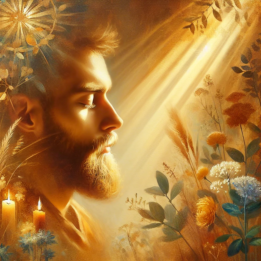 Person demonstrating quick breathing technique to calm down fast