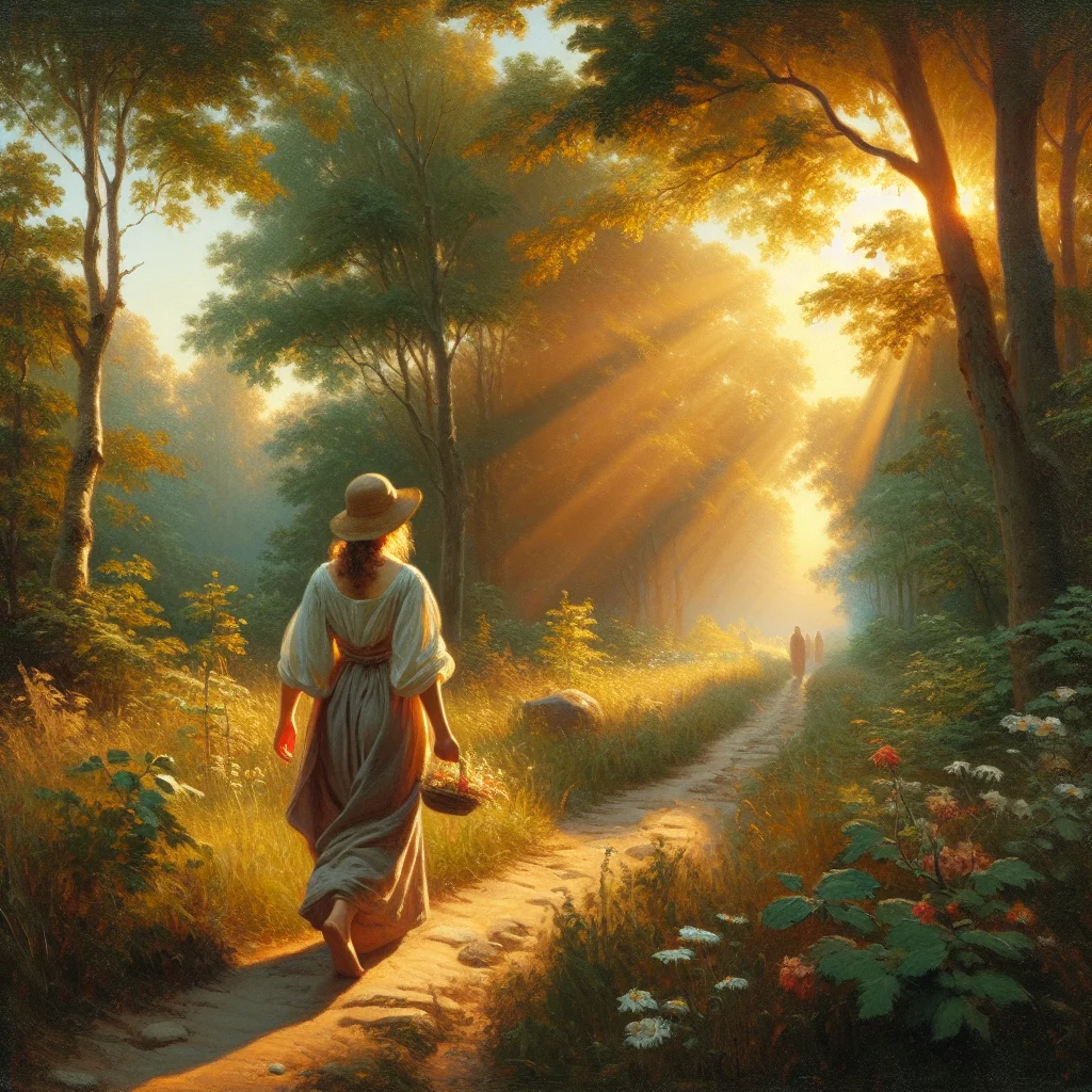 Person walking along a peaceful outdoor path for anxiety relief without spiritual practices