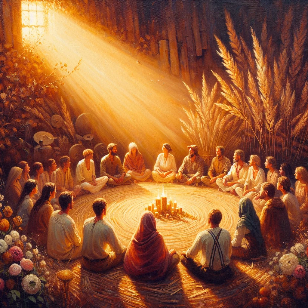 Group of people in supportive community gathering demonstrating social resilience and connection