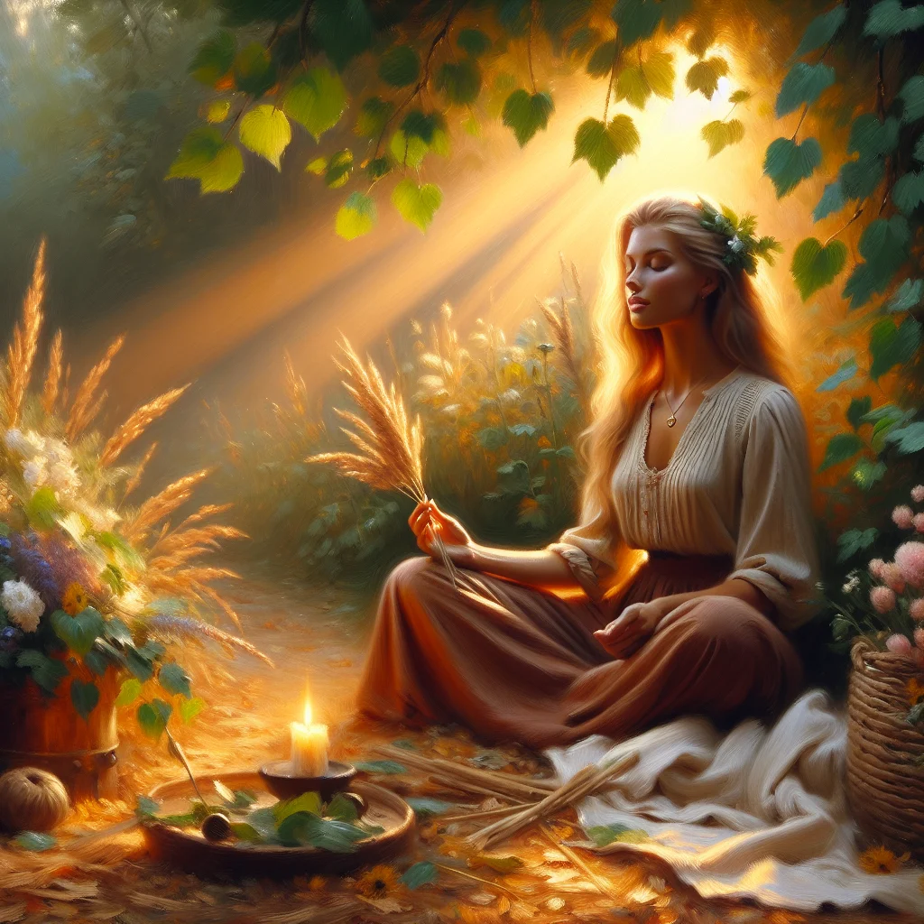 A woman sitting peacefully in nature practicing mindfulness techniques to stop worrying about everything