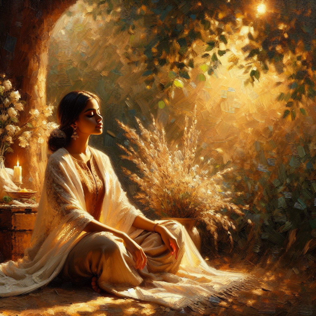 Person sitting quietly in nature practicing self-forgiveness and guilt release