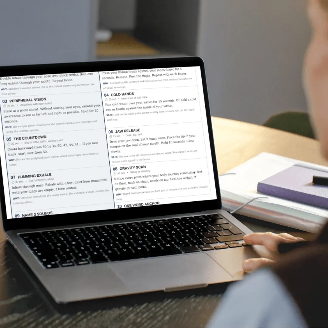 10 Micro-Resets Cheat Sheet