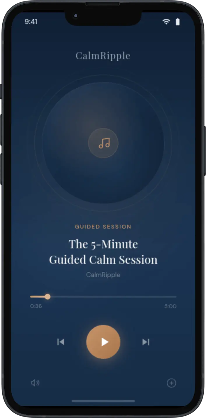 CalmRipple on iPhone